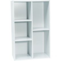 Werka Pro - Meuble bas blanc 5 niches