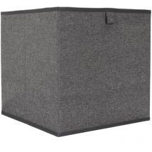 Cube de rangement 30x30x30 cm uni collection simply gris 27L