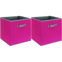 Cube de rangement coloré 30 x 30 cm (Lot de 2)