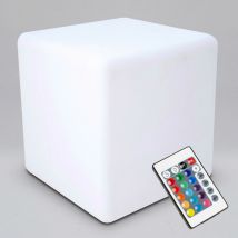Cube led multicolore rechargeable 43cm