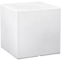 Cube lumineux blanc 40 cm ampoule E27