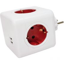 Led Atomant Sl - Cube Plug 6 en 1 16A 4 prises ac + 2 usb Lot de 1 u.