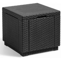 Allibert - Cube Storage Pouffe Graphite 213816 Keter