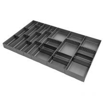 Fplus - herrajes fab.nacional cubertero aluminio modula 2+3 m900 antrac.