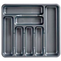 Cubertero plastico 7 departamentos gris colección kinvara