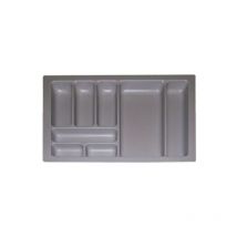 Niubó - Cubertero plastico gris para cajones de cocina. Para módulos de 600mm. -