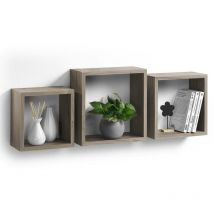 Cubes à suspendre pour étagères, lot de 3 pièces