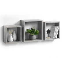 Cubes à suspendre pour étagères, lot de 3 pièces