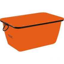 Wemas - Artesa de albañil 200 l, naranja elevable por grúa