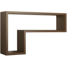 Sanitec - Mensola parete rettangolare tabacco scaffale salotto soggiorno camera Lettera