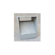 Indigo - Borne carrée extérieure led 9W fonte d'alu anthracite 163x130x130mm 4000K 220lm 230V IK08 IP56 cubic p OU316NW24