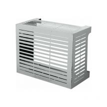 Cubierta de aire acondicionado de aluminio blanco 86 x 44 x 68 cm - Resistente para exteriores