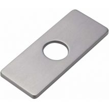 BSR - Placa de orificio para grifo de fregadero de cocina, lavabo, embellecedor de grifo de níquel cepillado