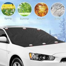 Couverture Pare-brise Voiture Magnétique Bâche Pare Brise Protection Couverture Repliable, Pour Voiture Anti Givre, Neige 210 X 120 Cm