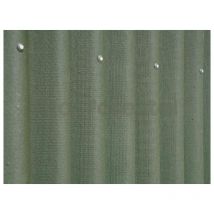 Cubierta ondulada color verde, planchas 200x85,5cm
