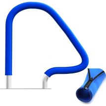 Csparkv - Cubierta para pasamanos de piscina, antideslizante y antideslizamiento con cremallera (1,8 m, azul real)
