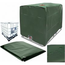 Cubierta para tanque de agua Crediri, cubierta para tanque IBC de 1000 litros, a prueba de polvo, resistente a los rayos UV, impermeable, 120 x 100 x