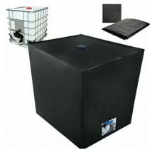 Dpzo - Cubierta para tanque de agua, cubierta para tanque ibc de 1000 l, a prueba de polvo, rayos uv y lluvia (116 x 100 x 120)