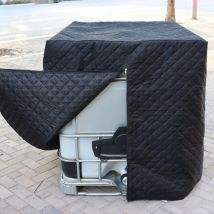 Kcvv - Cubierta para tanque ibc, ibc, aislamiento térmico, protección contra la lluvia, protección ibc, protección contra las heladas, 120 x 100 x