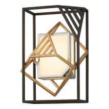 Hudson Valley Lighting - Cubist 1 Light Wall Sconce Bronze Gold Leaf And Stainless, Acrylic, 2700K