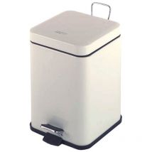 PP1206 Cubo Pedal Cuadrado 6l Blanco - ref: PP1206 - Mediclinics