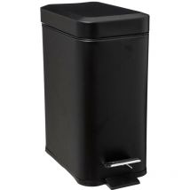 5five Simply Smart - Cubo rectangular cierre suave acero inoxidable 5l negro - 5five