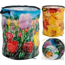 Progarden - cubo basura plegable 45x55 cm deco , Cubo basura plegable 45x55cm deco. -Marca: . -Capacidad neta: 87 litros. -Material: Plástico.