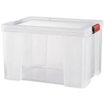 Sundis - Cubo de almacenamiento de plástico Clip'n store An. 62,5 x p. 44 x Al. 35 cm, 75 l