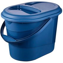 Keeeper - Cubo de basura 37 x 29,5 x 27,5, eco azul