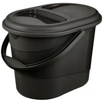 Keeeper - Cubo de basura 37 x 29,5 x 27,5, eco grafito