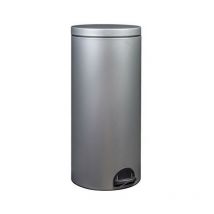 Cubo de basura con pedal gris metalizado 30l - 90141 Rossignol