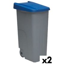 Cubo de Basura con Ruedas 85 l Azul 58 x 41 x 76 cm - Marca ean: 4899888666936 - Denox