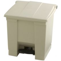 Rubbermaid - Cubo de basura de pedal clásico 30 litros beige