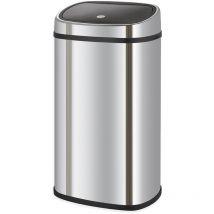 Poubelle de Recyclage Catter House Futuro 48L 39,5x28x57 cm en Acier Inoxydable avec Système iTouch et Ouverture Automatique