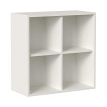 Módulo de pared 75x35x75 cm blanco mate con cuatro compartimentos - Zara