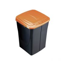 Mondex - Cubo reciclaje 45 lt. diferentes colores - Tapa azul