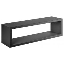 Sanitec - Mensola da Parete Regolo Nero 62 x 19 x 19 cm