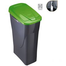 Cubo ecobin con tapa color verde 21,5 x 36 x 51cm 25 l