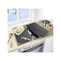 Tabla Vidrio Cocina 2u.pizarra - 30x52 Cm