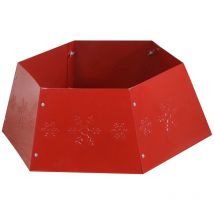Cubre eje metálico plegable hexagonal rojo cmø68h25