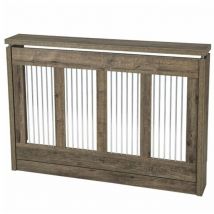 Cubreradiador Cristian 3121 Topkit Ancho de 120 cm Cubreradiador grande elegante Roble Puccini