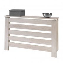 Cubreradiador Victoria 3122 Topkit Ancho de 120 cm Cubreradiador grande moderno Blanco Mozart