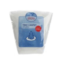 Peragashop - Cubreárbol de poliéster con purpurina plateada 0.1 x ø 150 cm