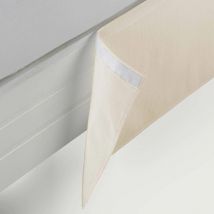 Estelia - Cubrecanape velcro rustico de EsTela Crema - 135 cm