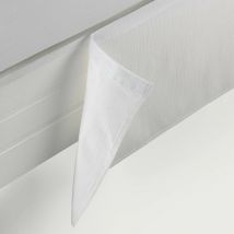 Estelia - Cubrecanape velcro rustico de EsTela 180 cm - Blanco óptico