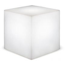 Cuby 40 cm Cubo luminoso decorativo altamente resistente. Cavo con luce led bianca calda. Prodotto in Spagna