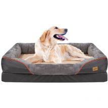 Cuccia Cuscino Materassino letto per cani comodo Materasso memory per cane con bordi rialzati Rimovibile - Taglia Grande xl 97x72x30cm