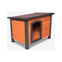 Cuccia da esterno giardino in legno cani taglia media 85x60x60 Kody