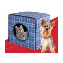 Cuccia imbottita per cani e gatti cubo cm40x40x40