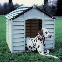 Casetta Cuccia Per Cani Dog-kennel Pp Medium Bianco/verde 71x71x68h